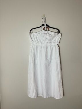 GENERATION K White Halter Dress with Small Side Cut-Outs Cottagecore Size XL